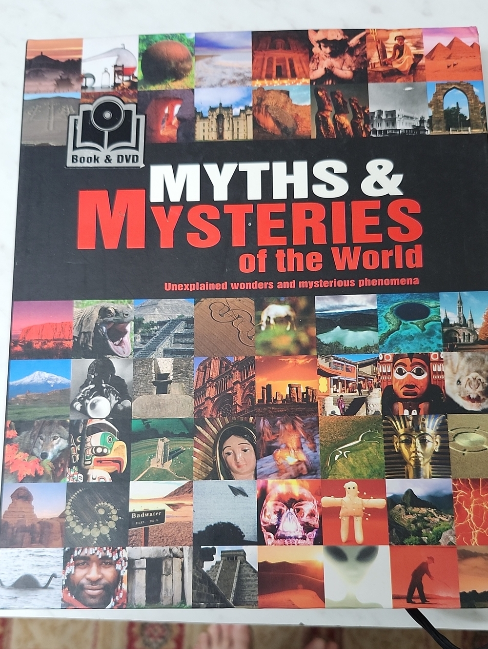 Myths & Mysteries of the World Book + DVD — Bold Red & Black Cover